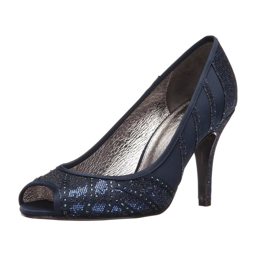 Adrianna Papell Womens Flair Leather Peep Toe Classic Pumps 9M